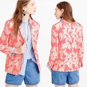 J. Crew COLLECTION Shawl-collar blazer in sun-faded tropical Sz 6  C6484